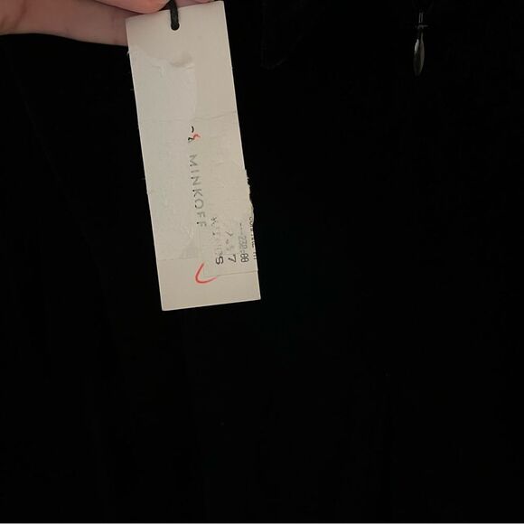 Rebecca Minkoff Black Gwen Velvet Long Sleeve Mini Dress Size 6 NWT - Picture 16 of 16